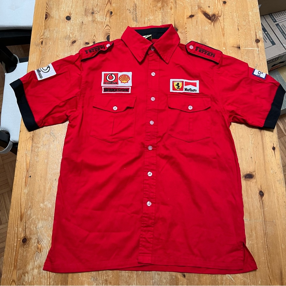 Ferrari F1 1996 Official Red Pit Lane Team Polo